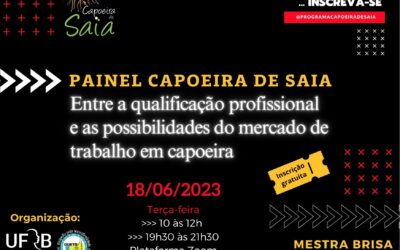 Inscrições abertas para o evento Painel Capoeira de Saia 2024